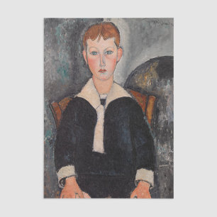 Amedeo Modigliani - Junge in Sailor Anzug Seidenpapier