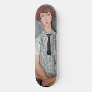Amedeo Modigliani - Jungenmädchen in einer gestrei Skateboard