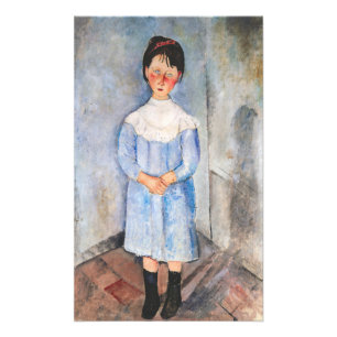 Amedeo Modigliani - Kleines Mädchen in Blau Fotodruck