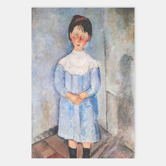 Amedeo Modigliani - Kleines Mädchen in Blau Geschenkpapier Set (Von Creator hochgeladen)