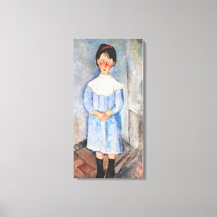 Amedeo Modigliani - Kleines Mädchen in Blau Leinwanddruck