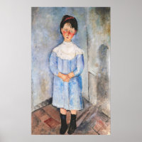 Amedeo Modigliani - Kleines Mädchen in Blau