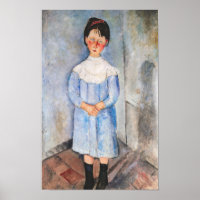 Amedeo Modigliani - Kleines Mädchen in Blau