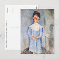 Amedeo Modigliani - Kleines Mädchen in Blau