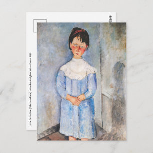 Amedeo Modigliani - Kleines Mädchen in Blau Postkarte