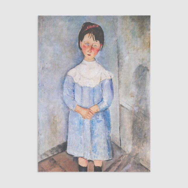 Amedeo Modigliani - Kleines Mädchen in Blau Seidenpapier (Von Creator hochgeladen)