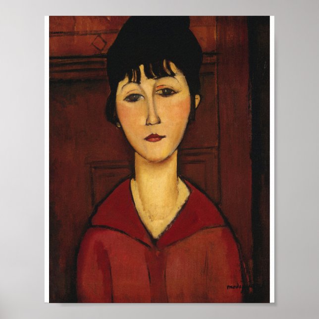 Amedeo Modigliani - Leiter eines jungen Mädchens Poster (Vorne)
