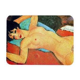 Amedeo Modigliani - Liegende Frau Magnet
