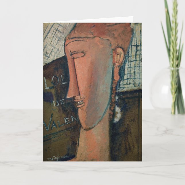 Amedeo Modigliani - Lola de Valence Karte (Vorderseite)