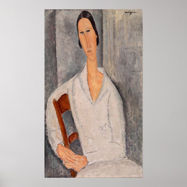 Amedeo Modigliani — Madame Hanka Zborowska Leaning Poster (Vorne)
