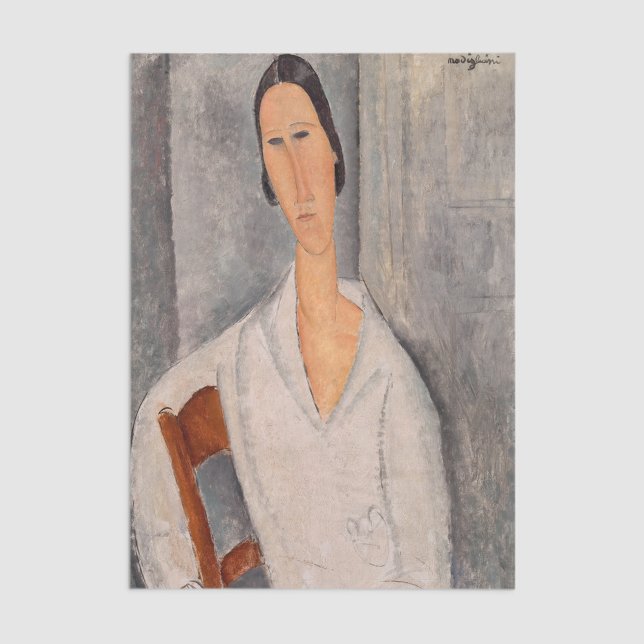 Amedeo Modigliani — Madame Hanka Zborowska Leaning Seidenpapier (Von Creator hochgeladen)