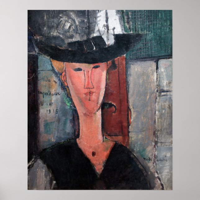 Amedeo Modigliani - Madame Pompadour Poster (Vorne)
