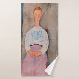 Amedeo Modigliani - Mädchen mit Polka-Dot-Bluse Badhandtuch Set