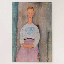 Amedeo Modigliani - Mädchen mit Polka-Dot-Bluse Puzzle