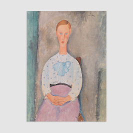 Amedeo Modigliani - Mädchen mit Polka-Dot-Bluse Seidenpapier