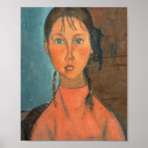 Amedeo Modigliani - Mädchen mit Schweinen Poster