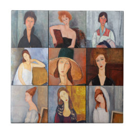 Amedeo Modigliani - Meisterwerke - Collage Fliese
