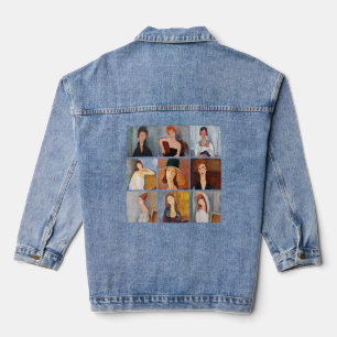 Amedeo Modigliani - Meisterwerke - Collage Jeansjacke