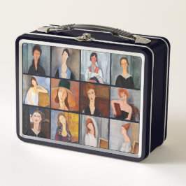 Amedeo Modigliani - Meisterwerke - Collage Metall Brotdose