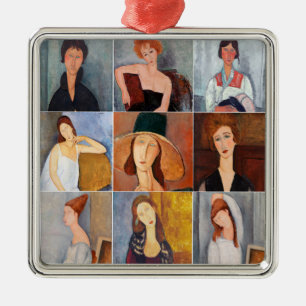 Amedeo Modigliani - Meisterwerke - Collage Ornament Aus Metall
