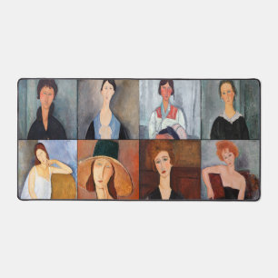 Amedeo Modigliani - Meisterwerke - Collage Schreibtischunterlage