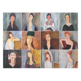 Amedeo Modigliani - Meisterwerke - Collage Tischdecke