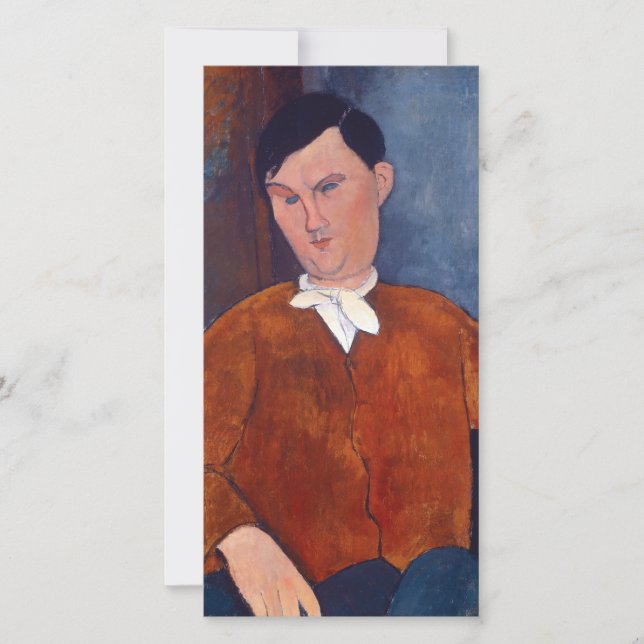 Amedeo Modigliani - Monsieur Deleu Dankeskarte (Vorderseite)