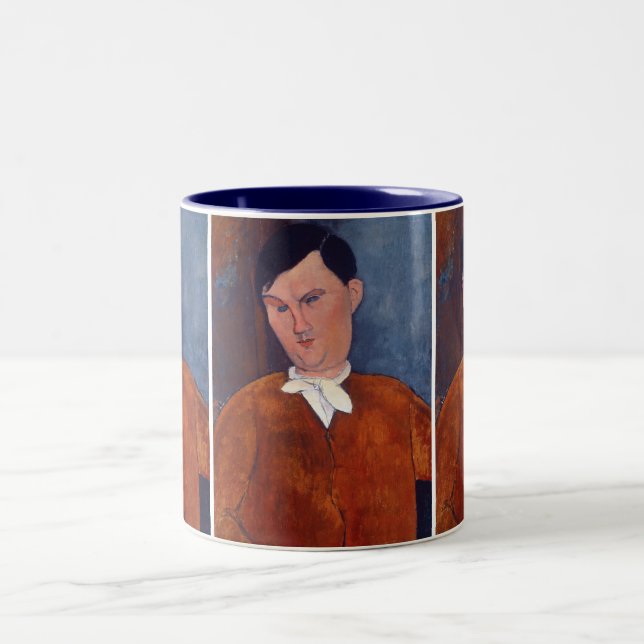 Amedeo Modigliani - Monsieur Deleu Zweifarbige Tasse (Mittel)