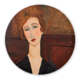 Amedeo Modigliani - Portrait einer Frau Keramikknauf