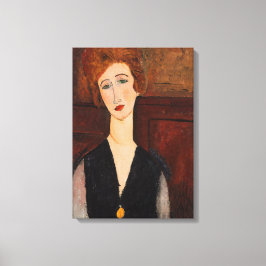 Amedeo Modigliani - Portrait einer Frau Leinwanddruck