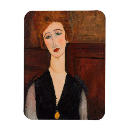 Amedeo Modigliani - Portrait einer Frau Magnet
