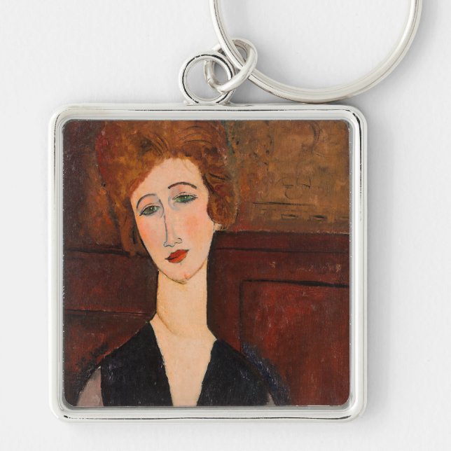 Amedeo Modigliani - Portrait einer Frau Schlüsselanhänger (Vorne)