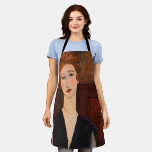 Amedeo Modigliani - Portrait einer Frau Schürze
