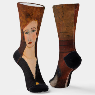 Amedeo Modigliani - Portrait einer Frau Socken