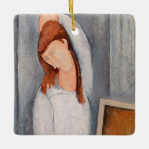 Amedeo Modigliani - Portrait Jeanne Hebuterne #1 Keramikornament
