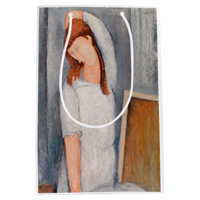 Amedeo Modigliani - Portrait Jeanne Hebuterne #1 Mittlere Geschenktüte (Vorderseite)