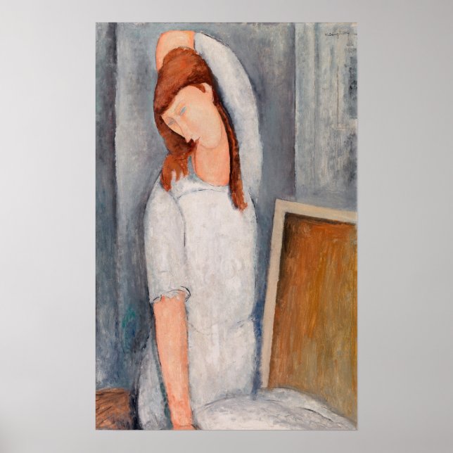 Amedeo Modigliani - Portrait Jeanne Hebuterne #1 Poster (Vorne)