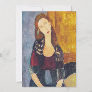 Amedeo Modigliani - Portrait Jeanne Hebuterne #2 Dankeskarte