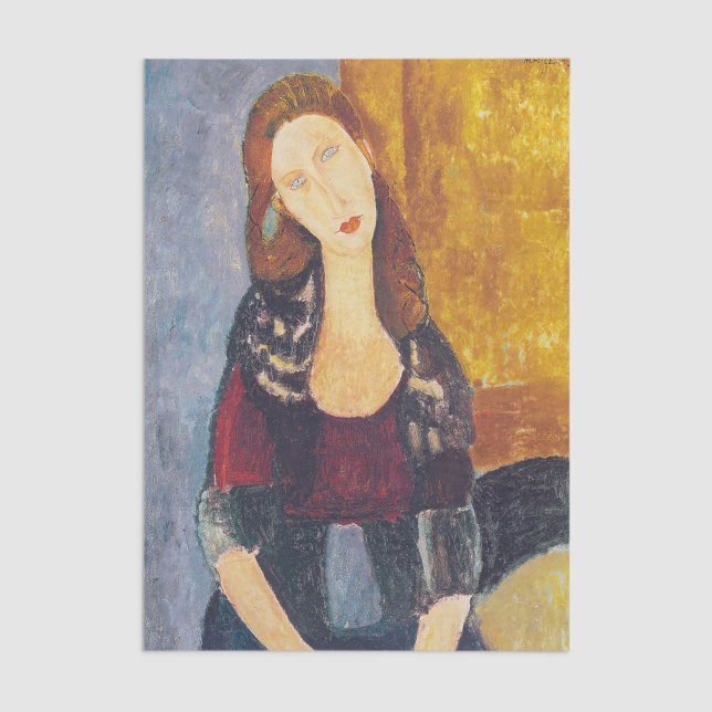 Amedeo Modigliani - Portrait Jeanne Hebuterne #2 Seidenpapier (Von Creator hochgeladen)