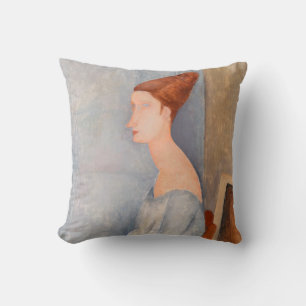 Amedeo Modigliani - Portrait Jeanne Hebuterne #3 Kissen