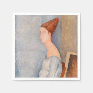 Amedeo Modigliani - Portrait Jeanne Hebuterne #3 Serviette