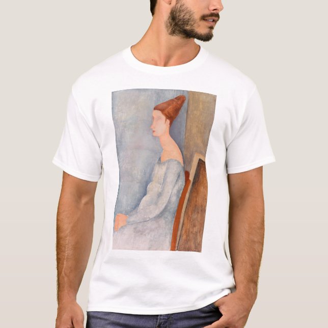 Amedeo Modigliani - Portrait Jeanne Hebuterne #3 T-Shirt (Vorderseite)