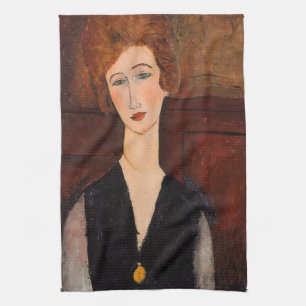 Amedeo Modigliani - Porträt einer Frau Geschirrtuch