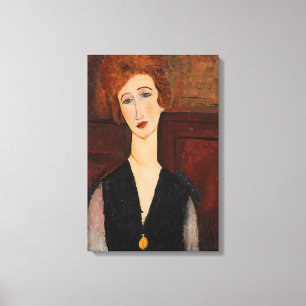 Amedeo Modigliani - Porträt einer Frau Leinwanddruck