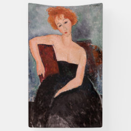 Amedeo Modigliani - Rothaarige Girl Abend Dress Banner