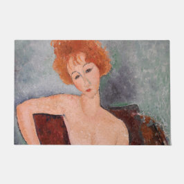 Amedeo Modigliani - Rothaarige Girl Abend Dress Fußmatte