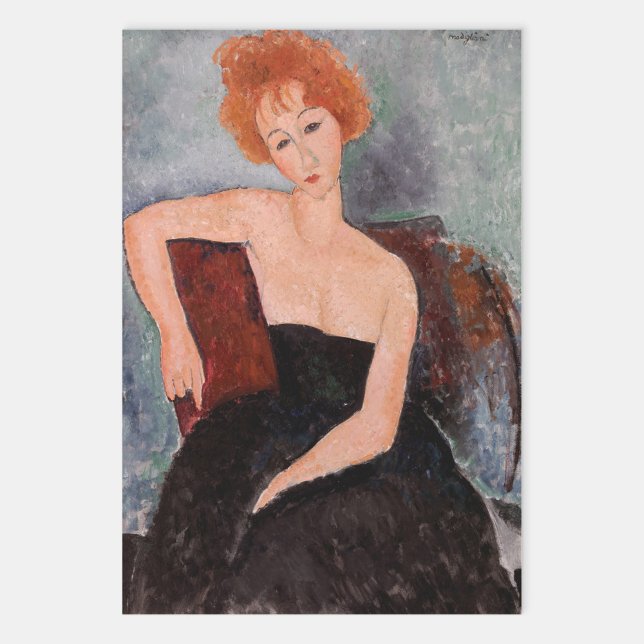 Amedeo Modigliani - Rothaarige Girl Abend Dress Geschenkpapier Set (Von Creator hochgeladen)
