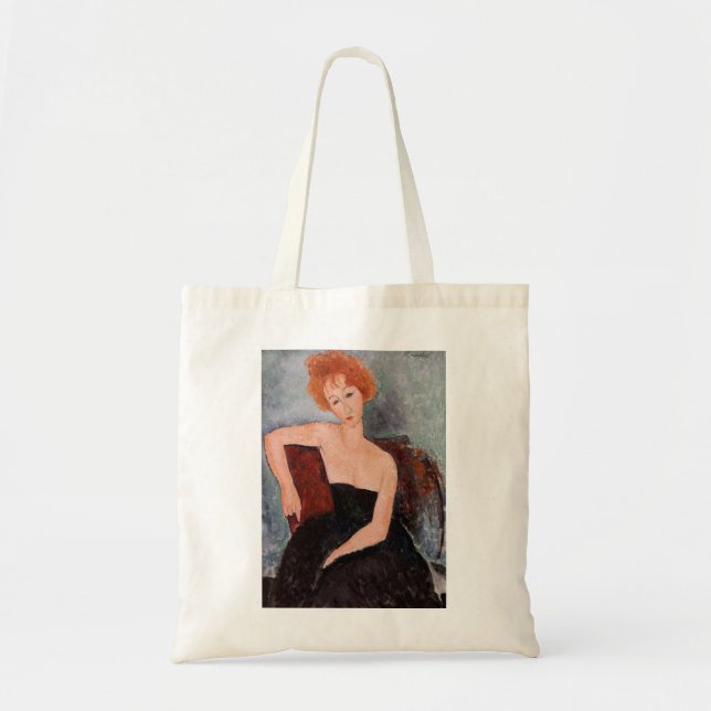 Amedeo Modigliani - Rothaarige Girl Abend Dress Tragetasche (Vorne)