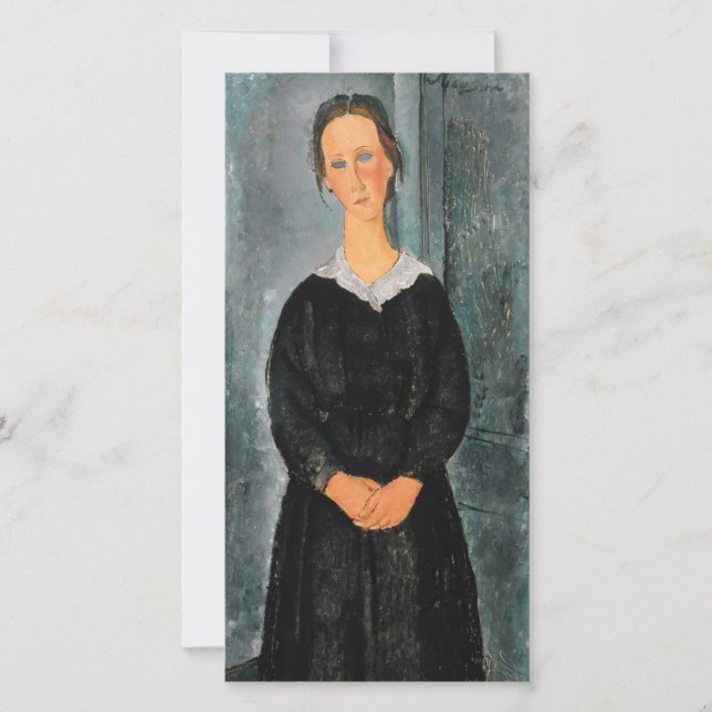 Amedeo Modigliani - Servant Girl Dankeskarte (Vorderseite)