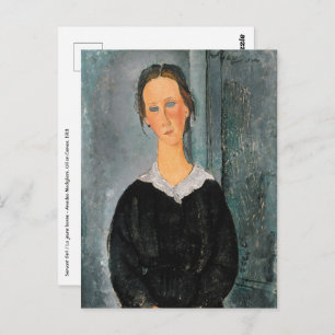 Amedeo Modigliani - Servant Girl Postkarte